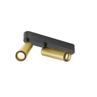 BIG WHITE (SLV) GRIP! M Povrchov� stropn� sv�tidlo, dvojit�, PHASE, 3000 K, 28 W, 42�, zlat� / �ern� 1009083