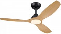 Philips Olas stropn� ventil�tor a sv�tidlo 35W+24W 3000/4300/6500K 132cm �ern� a d�evo