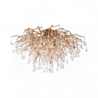 PAUL NEUHAUS Stropní svítidlo, staromosaz vzhled, 280 skleněných hranolů PAUL NEUHAUS Stropní svítidlo, staromosaz vzhled, 280 skleněných hranolů