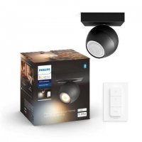 Philips HUE WA Buckram bodov� LED sv�tidlo GU10 5W 350lm 2200-6500K IP20, �ern� + ovlada�