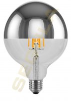 Segula 55490 LED koule 125 zrcadlov� vrchl�k st��brn� E27 6,5 W (45 W) 550 Lm 2.700 K