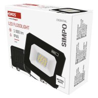 EMOS LED reflektor SIMPO 10 W, �ern�, neutr�ln� b�l� ZS2213