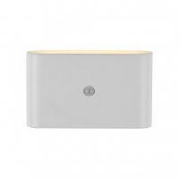 JUST LIGHT LED n�st�nn� sv�tidlo na baterie AKKU-ZIDDY, b�l�, IP44, nab�jec�, pohybov� �idlo 3000K