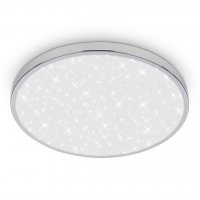 BRILONER Tak stropn� sv�tidlo pr.33 cm - 22W, 2400lm, LED, hv�zdn� nebe, IP44, chrom 3934018