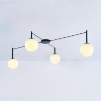 ACA Lighting stropn� sv�tidlo 4XE14 TIRAMOLLA �ern� + b�l� 150X75X32CM OD94614CB
