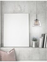 NOVA LUCE závěsné svítidlo BOCCALE chromovaný hliník čiré sklo G9 1x5W IP20 vč. žárovky 1300301301 NOVA LUCE závěsné svítidlo BOCCALE chromovaný hliník čiré sklo G9 1x5W IP20 vč. žárovky 1300301301