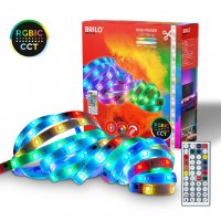 BRILONER LED p�sek 5 m - stm�vateln�, RGBIC, CCT, d�lkov� ovlada�, samolep�c�, b�l� 2354156