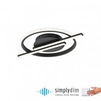 JUST LIGHT LED stropní svítidlo černé moderní design paměťová funkce SimplyDim 3000K LD 14130-18 JUST LIGHT LED stropní svítidlo černé moderní design paměťová funkce SimplyDim 3000K LD 14130-18