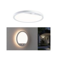 PAULMANN LED venkovn� panel Lamina v�. pohybov� �idlo IP44 kruhov� 280mm 3000K 14,5W 230V b�l� um�l� hmota