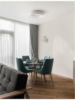 NOVA LUCE stropn� sv�tidlo RANDO matn� b�l� hlin�k a akryl LED 42W 230V 3000K IP20 6167207