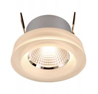Light Impressions Deko-Light stropn� vestavn� sv�tidlo COB 68 akryl 18-20V 6,50 W 2700 K 675 lm 78 mm st��brn� 565195