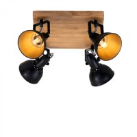 V�PRODEJ VZORKU BRILONER Bodov� sv�tidlo 28 cm 4x E14 25W �ern� BRI 2901-045