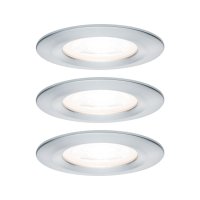 PAULMANN Vestavn� sv�tidlo LED Nova kruhov� 3x6,5W GU10 hlin�k brou�en� nev�klopn� 3-krokov�-stm�vateln� 934.80 P 93480