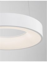 NOVA LUCE z�v�sn� sv�tidlo RANDO THIN b�l� hlin�k a akryl LED 30W 230V 3000K IP20 stm�vateln� 9453430