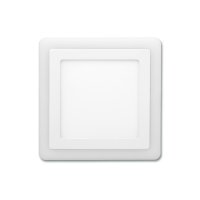 Ecolite Dvojbarev. SMD 14,5x14,5cm,6W+3W,4000K+2700K LED-DUO-S6W