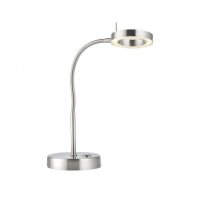 PAUL NEUHAUS LED stoln� lampa st��brn� nastaviteln� 3 krokov� stm�v�n� dotykov�m stm�va�em tepl� b�l� sv�tlo 3000K PN 4181-55