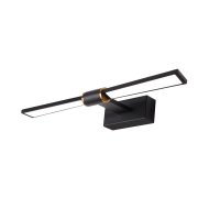 ACA Lighting n�st�nn� sv�tidlo PAPIGION LED 8W 520lm 3000K �ern� hlin�k 410mm PN1403LEDW41BK