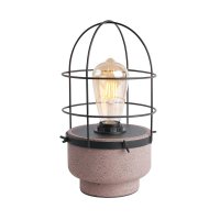 ACA Lighting stoln� lampa 1XE27 �erven� beton + �ern� kov D16XH29CM EPOQUE MK331T16RB