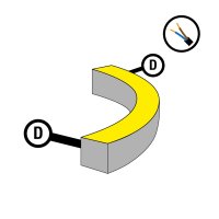 SLC nap�jen� pro NeonFlex 230V Side-Bend Mono s kabelem D