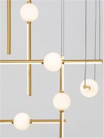 NOVA LUCE z�v�sn� sv�tidlo ACROBAT �ern� a zlat� LED 108W 3000K stm�vateln� 9695259