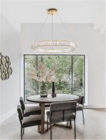 NOVA LUCE z�v�sn� sv�tidlo AURELIA zlat� kov a k�i���l LED 47W 230V 3500K IP20 stm�vateln� 9333076