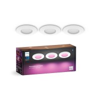 Philips Hue WCA Slim z�pustn� sv�tidlo 3x LED 8,3W 750lm 2200-6500K RGB CRI80 9cm kulat� IP44, b�l�