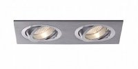BPM Vestavn� sv�tidlo Aluminio Plata, kart.hlin�k 6LEDx3W, 230V 3012LED2.D40.3K