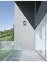 NOVA LUCE venkovn� n�st�nn� sv�tidlo LUPO �ern� hlin�k akrylov� difuzor LED 10W 3000K 220-240V 64st. IP65 9926617