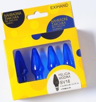 Blistr 4 žárovky Felicia modrá 14V/0,1A Blistr 4 žárovky Felicia modrá 14V/0,1A