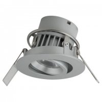 MEGAMAN LED zapu�t�n� sv�tidlo SIENA F28100RC-w 828 8W Dim2Warm IP44 st��brn� 230V F28100RC-w/828/SV
