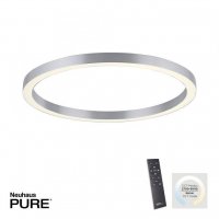 PAUL NEUHAUS Paul Neuhaus LED stropn� sv�tidlo PURE-LINES hlin�k 70x70 CCT d�lkov� ovlada� 2700-5000K PN 6306-95