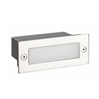 ACA Lighting LED zapu�t�n� venkovn� orienta�n� sv�tidlo 110X44 st��brn� 2W 3000K 90Lm 230V IP54 RA80 PAS230NMP