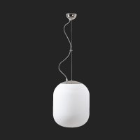 OSMONT TAN67812 TANIA L1 z�v�sn� sklen�n� sv�tidlo nerez le�t�n� / b�l� IP40 4000 K 27W LED