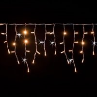 XmasKing FLASH LED kr�pn�k 3x0,5m 114 MAXI LED propojiteln� PROFI 230V venkovn�, tepl� b�l� b�l� rampouchy