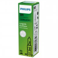 Philips H1 12V 55W P14,5s LongLife EcoVision 1ks 12258LLECOC1 Philips H1 12V 55W P14,5s LongLife EcoVision 1ks 12258LLECOC1