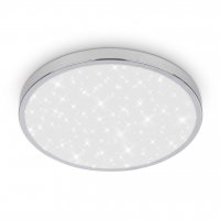 BRILONER Tak stropn� sv�tidlo pr.24 cm - 12W, 1300lm, LED, hv�zdn� nebe, IP44, chrom 3933018