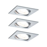 PAULMANN Vestavn� sv�tidlo LED Nova hranat� 3x6,5W GU10 hlin�k brou�en� v�klopn� 934.38 P 93438