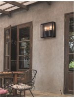 NOVA LUCE venkovn� n�st�nn� sv�tidlo SORREN antracitov� hlin�k a �ir� sklo E27 2x12W 220-240V bez ��rovky IP65 9197702