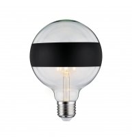 PAULMANN LED Globe 6,5 W E27 kruhov� zrcadlo �ern� mat tepl� b�l� stm�vateln� 286.82