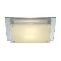 BIG WHITE Stropn� sv�tidlo GLASSA E27 stropn� �tvercov� 230V E27 2x60W 155180