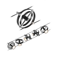 PAULMANN Lankov� syst�m Cardan matn� chrom 5 spot� bez zdroje sv�tla max. 10W GU5,3 DC 60VA 944.40