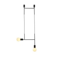 ACA Lighting z�v�sn� sv�tidlo 2XE27 �ern� kov 38X4X110CM KYOTO TNK852P38BK