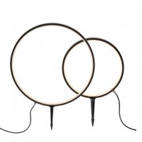 JUST LIGHT LED venkovn� sv�tidlo se z�pichem do zahrady kruhov� forma s �asova�em IP65 kryt� proti vod� 3000K