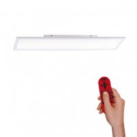 LEUCHTEN DIREKT is JUST LIGHT LED panel sv�tidlo, stropn� sv�tidlo, b�l�, 100x25 cm, stm�vateln�, Smart-Home MEDION RGB+3000-5000K