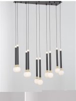 NOVA LUCE závěsné svítidlo CAYO opálové sklo a akryl mosaz a černý hliník LED 50W 230V 3000K IP20 9157910 NOVA LUCE závěsné svítidlo CAYO opálové sklo a akryl mosaz a černý hliník LED 50W 230V 3000K IP20 9157910