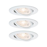 PAULMANN LED vestavn� sv�tidlo 3-krokov�-stm�vateln� Nova GU10 Flat v�klopn� 3x4,9W 230V stm�vateln� 2700K b�l� mat