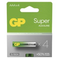 EMOS Alkalick� baterie GP Super AAA (LR03), 4 ks B01114