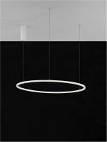 NOVA LUCE závěsné svítidlo TARQUIN bílý hliník a akryl LED 48W 230V 3000K IP20 stmívatelné 9345604 NOVA LUCE závěsné svítidlo TARQUIN bílý hliník a akryl LED 48W 230V 3000K IP20 stmívatelné 9345604