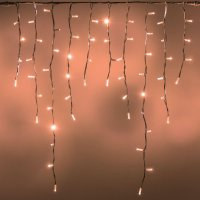 XmasKing LED kr�pn�k 3x1m 180 MAXI LED propojiteln� PROFI 2-pin 230V venkovn�, tepl� b�l� rampouchy bez nap�jen�