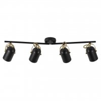 NORDLUX bodov� sv�tidlo Lotus 4x40W E14 �ern� / mosaz 50130103